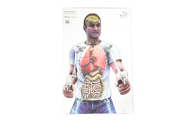 Action Target BOB-TARGET01-100 Bag of Bones Threat Target, 23x35", Multi Color, 100-Pack