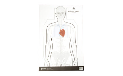 Action Target FLDC-P-100 Fieldcraft Survival Double Sided Paper Target, 23x35 Inches, 100-Pack