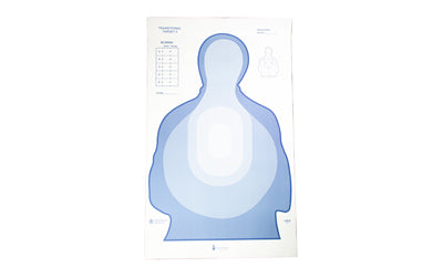 Action Target LTR-II BLUE-100 Treasury Transitional Target II, Blue and White, 24.5"x40", 100-Pack