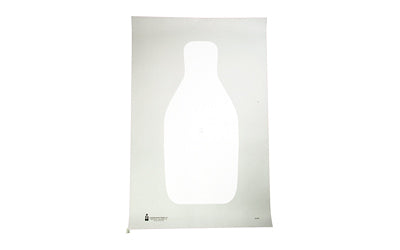 Action Target Q-WH-100 FBI/DEA Q Standard Target, Bright White, 22 1/2"x34 1/2", 100-Pack