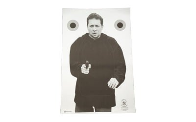 Action Target TCT-MK1MOD6-100 Trident Concepts Tactical Target Mk1 Mod6, B&W, 23x35", 100 Per Box