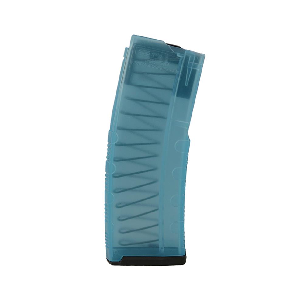 Amend2 Mod-C AR-15 Translucent Teal Polycarbonate Rifle Magazine 5.56/.223 30/rd