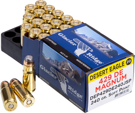 Magnum Research .429 DE DEP429DE240JSP Desert Eagle Jacketed Soft Point JSP 240 Grain