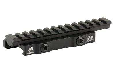 American Defense AD-1700 Quick Release Extended Rail Riser Mount, 5.5" Length, Anodized Black AD-1700-XLR-STD