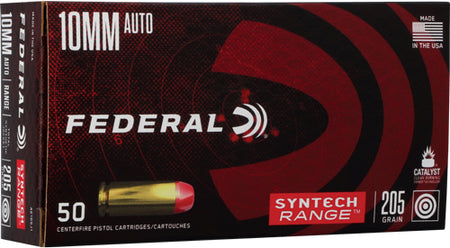 American Eagle 10mm Auto AE10SJ1 Syntech LEAD-FREE Range Total Syntech Jacket Flat Nose 205 Grain