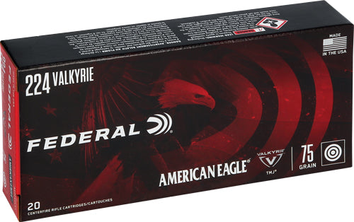 American Eagle .224 Valkyrie AE224VLK1 604544630299 Full Metal Jacket FMJ 75 Grain