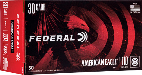 American Eagle .30 Carbine AE30CB 029465088309 Full Metal Jacket FMJ 110 Grain