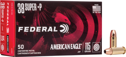 American Eagle .38 Super AE38S3 029465061579 Jacketed Hollow Point JHP 115 Grain