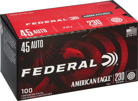 American Eagle .45 ACP/Auto AE45A100 029465062460 Full Metal Jacket FMJ 230 Grain