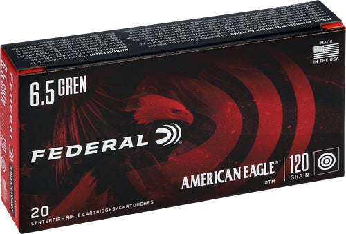 American Eagle 6.5mm Grendel AE65GDL1 Open Tip Match Jacketed Hollow Point JHP 123 Grain