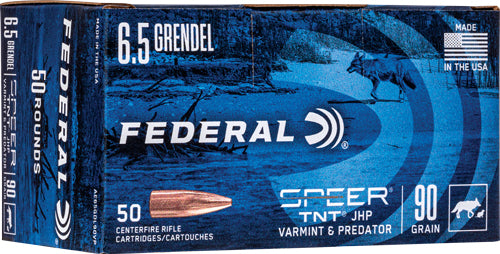 American Eagle 6.5mm Grendel AE65GDL90VP Varmint & Predator Jacketed Hollow Point JHP 90 Grain