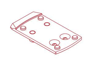 ZRO Delta MODULUS Mounting Plate for Shield and JPoint Optics