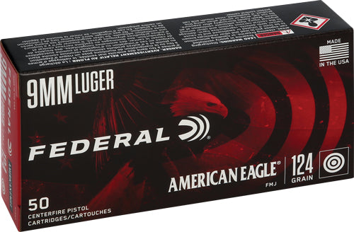 American Eagle 9mm Luger/Parabellum AE9AP 029465088569 Full Metal Jacket FMJ 124 Grain