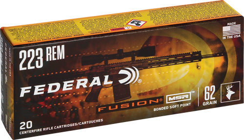 Federal .223 Remington F223MSR1 MSR Fusion Soft Point FSP 62 Grain