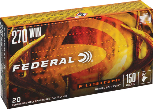 Federal .270 Winchester F270FS2 Boat Tail Fusion Soft Point FSP 150 Grain