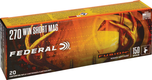 Federal .270 WSM F270WSMFS1 Boat Tail Fusion Soft Point FSP 150 Grain