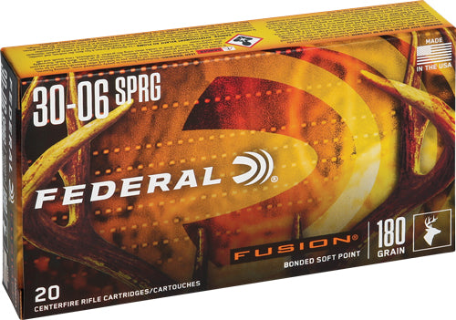 Federal .30-06 Springfield F3006FS3 Boat Tail Fusion Soft Point FSP 180 Grain