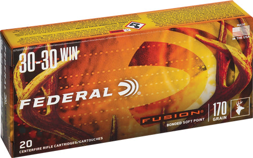 Federal .30-30 Winchester F3030FS2 Fusion Flat Nose Fusion Soft Point FSP 170 Grain