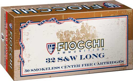 Fiocchi .32 S&W Long F32SWLA Range Dynamics Full Metal Jacket FMJ 97 Grain
