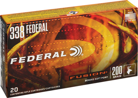 Federal .338 Federal F338FFS2 Fusion Jacketed Soft Point JSP 200 Grain
