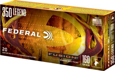 Federal .350 Legend F350LFS1 Fusion Fusion Soft Point FSP 160 Grain
