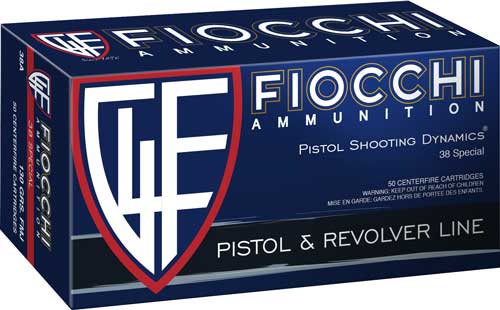 Fiocchi .38 Special 38E Defense Dynamics Jacketed Hollow Point JHP 148 Grain
