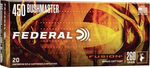 Federal .450 Bushmaster F450BMFS1 Fusion Fusion Soft Point FSP 260 Grain
