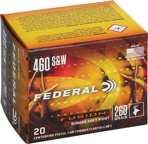 Federal .460 S&W Mag F460FS1 Fusion Fusion Soft Point FSP 260 Grain