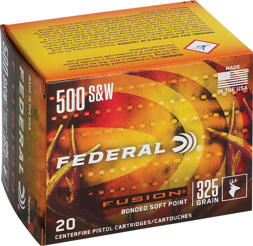 Federal .500 S&W Mag F500FS2 Fusion Fusion Soft Point FSP 325 Grain