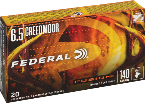 Federal 6.5mm Creedmoor F65CRDFS1 Fusion Fusion Soft Point FSP 140 Grain