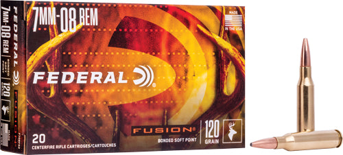 Federal 7mm-08 Remington F708FS2 Fusion Fusion Soft Point FSP 120 Grain