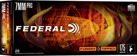 Federal 7mm PRC Rifle Ammo Fusion Tipped Polymer Tip PolyTip 175 grain 