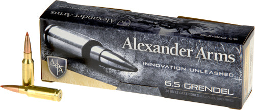 Alexander Arms 6.5mm Grendel G129SSTBOX 819511020519 Hornady Super Shot Ballistic Tip 129 Grain