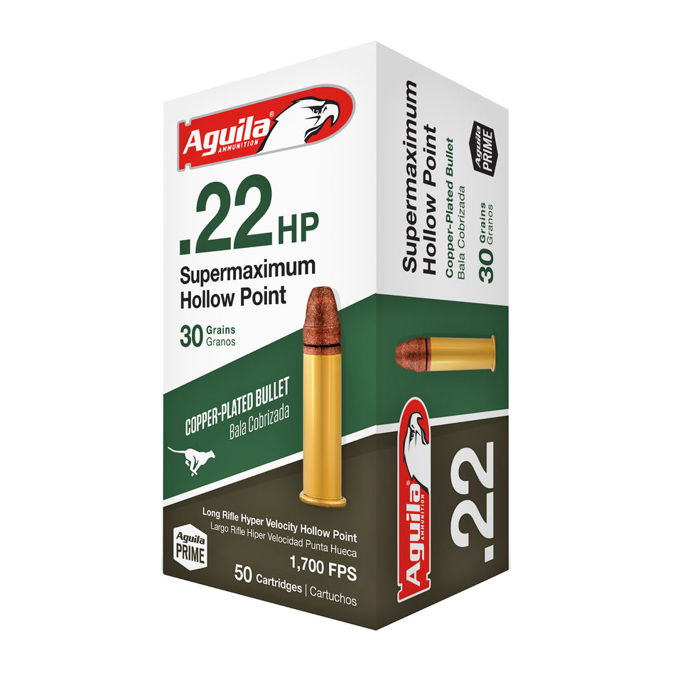 Aguila .22 Long Rifle 1B220297 Supermaximum Hollow Point LEAD HOLLOW POINT 30 Grain