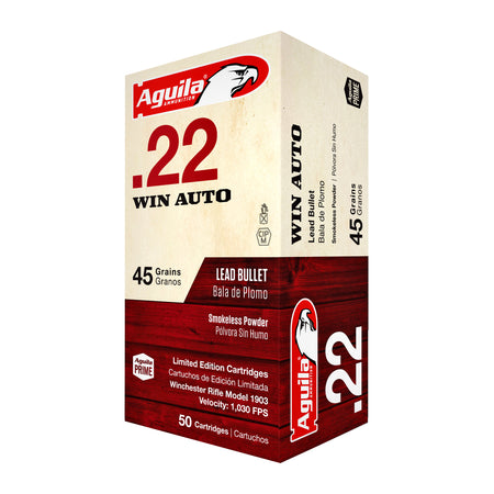 Aguila .22 Win Auto 1B220504 Target & Range Lead Round Nose LRN 45 Grain