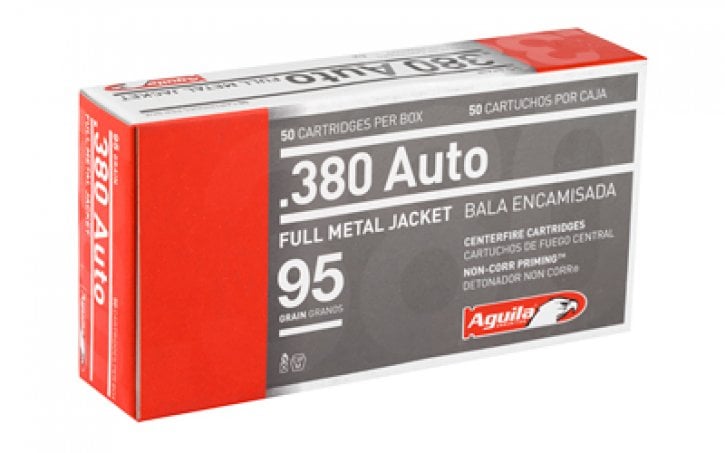 Aguila .380 ACP/Auto 1E802110 Target & Range Full Metal Jacket FMJ 95 Grain