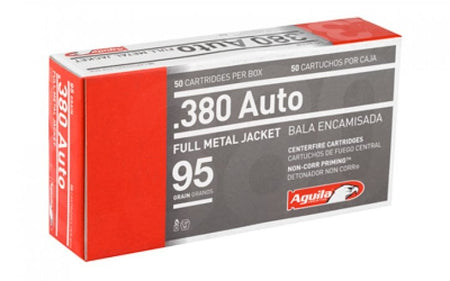 Aguila .380 ACP/Auto 1E802110 Target & Range Full Metal Jacket FMJ 95 Grain