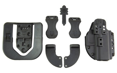 Alien Gear Photon No-Light Holster for Glock 43/43X, Ambidextrous IWB/OWB, Black Polymer PHO-0759-L0-D