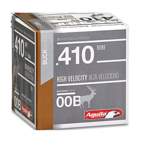 Aguila .410 Bore 1C4100BA Buckshot High Velocity 2.5" 1/2oz 00 Buck Shot