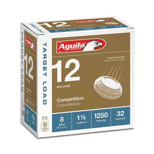 Aguila 12 Gauge 1CHB1348 Target Load Competition 2.75" 1-1/8oz 8 Shot