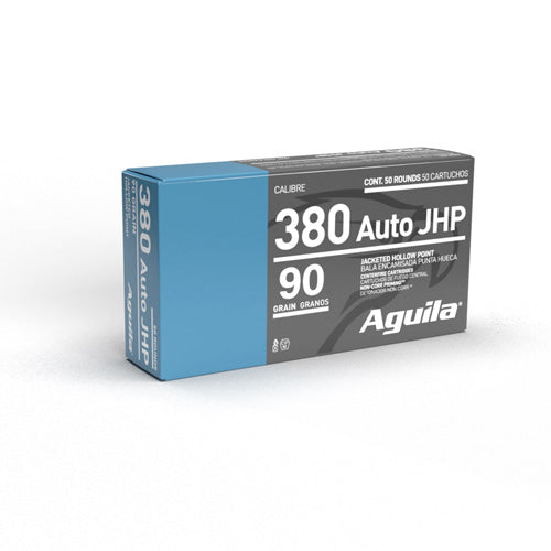 Aguila .380 ACP/Auto Handgun Ammo  Jacketed Hollow Point JHP 90 grain 