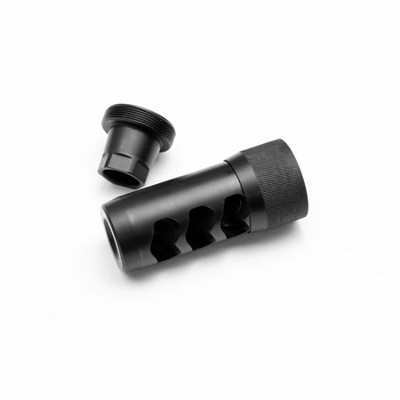 Area 419 Hellfire Self Timing Muzzle Brake for .338 - Black Nitride, 5/8-24