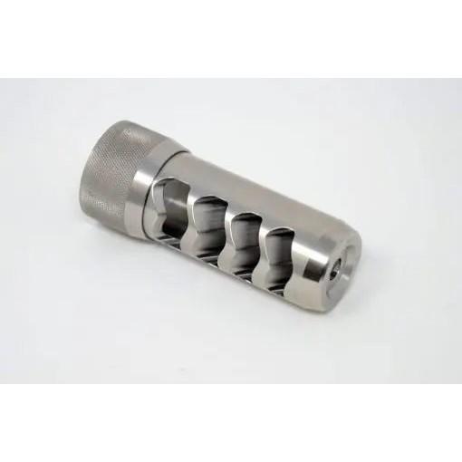 Area 419 Sidewinder Magnum Self Timing Muzzle Brake Raw Stainless 6.5mm 5/8-24 Thread