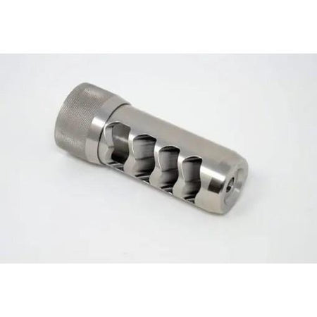 Area 419 Sidewinder Magnum Self Timing Muzzle Brake Raw Stainless 6.5mm 5/8-24 Thread