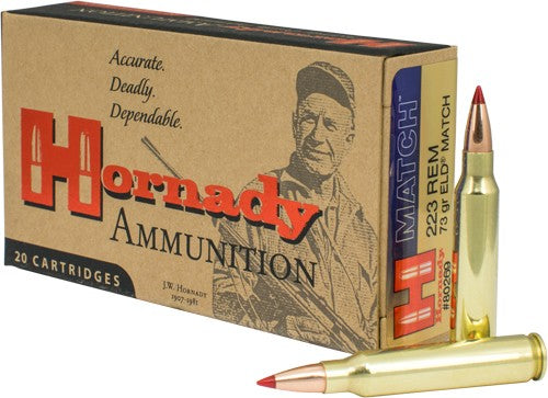 Hornady .223 Remington 80269 ELD Match Extremely Low Drag-Match 73 Grain