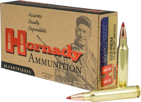 Hornady .223 Remington 80269 ELD Match Extremely Low Drag-Match 73 Grain