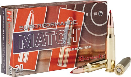 Hornady .308 Win / 7.62x51mm 80963 Superformance Match ELD Match Extremely Low Drag-Match 168 Grain