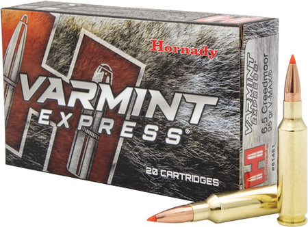 Hornady 6.5mm Creedmoor 81481 Varmint Express Hornady V-Max 95 Grain