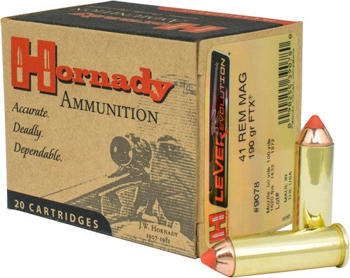 Hornady .41 Remington Mag 9078 LEVERevolution Hornady Flex Tip eXpanding 190 Grain