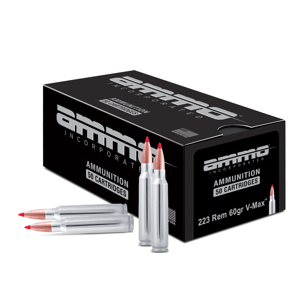 Ammo Inc .223 Remington Rifle Ammo Shield V-Max PolyTip 60 grain 